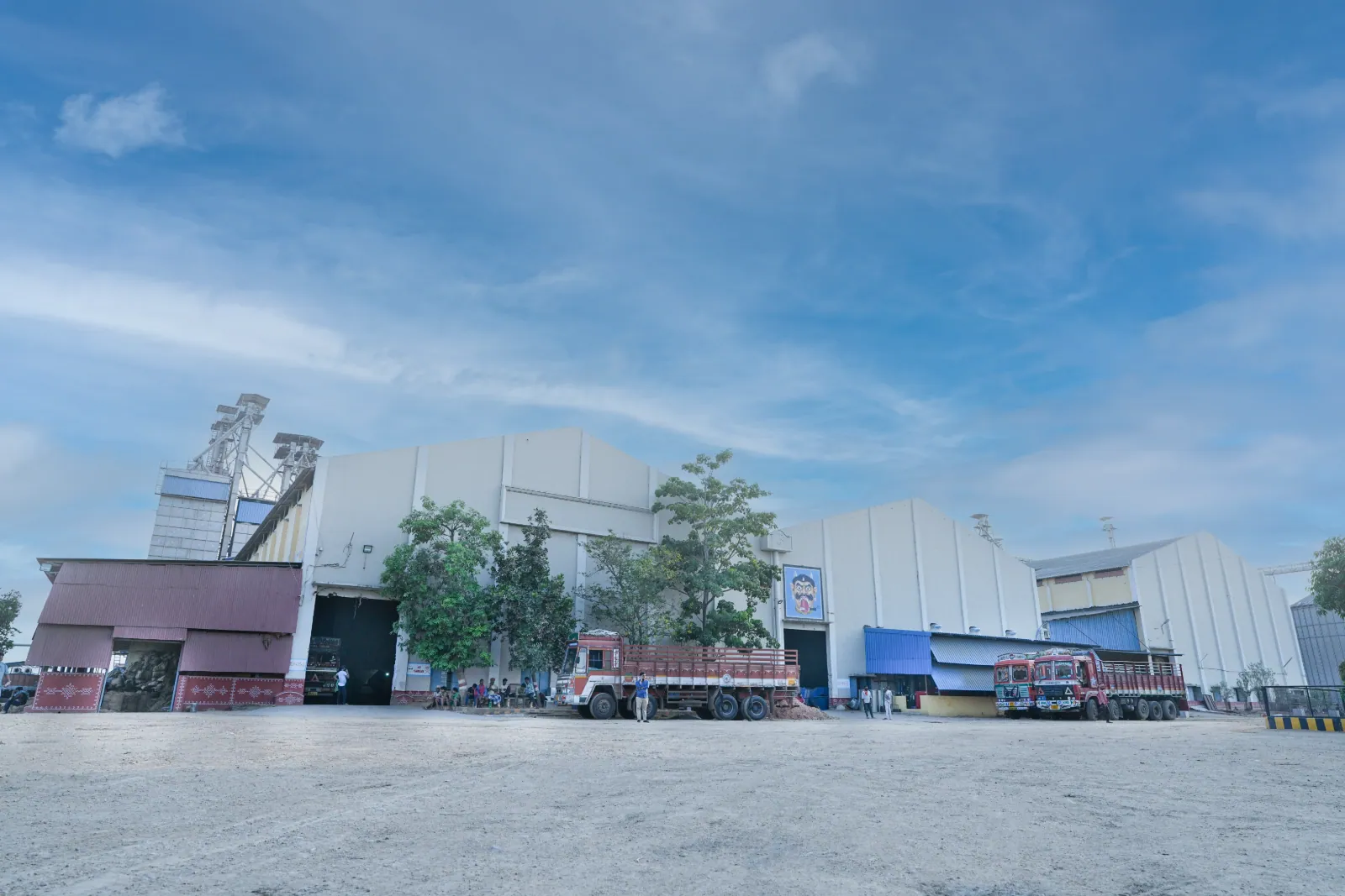 Warehouse and loading yard at Yadgarpally
